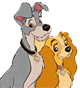 Lady and the Tramp coloring pages